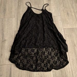 VGUC || Asymmetrical Lace Spaghetti Strap Tank